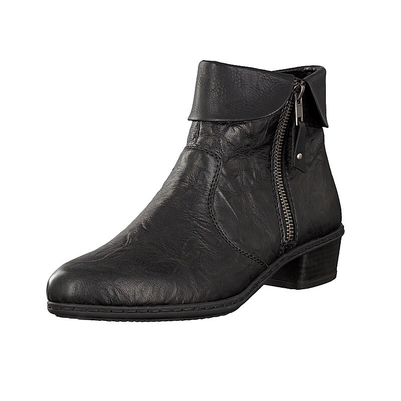 Botins Rieker Y07A8-01 Para Mulher - Pretas